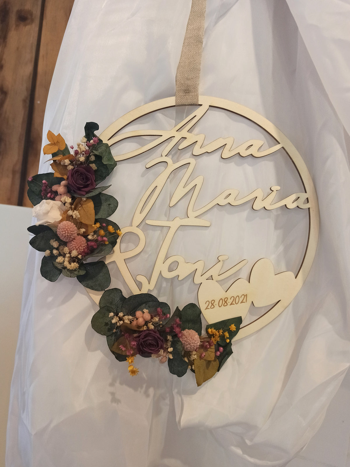 Floralhoop Türkranz - Hochzeit