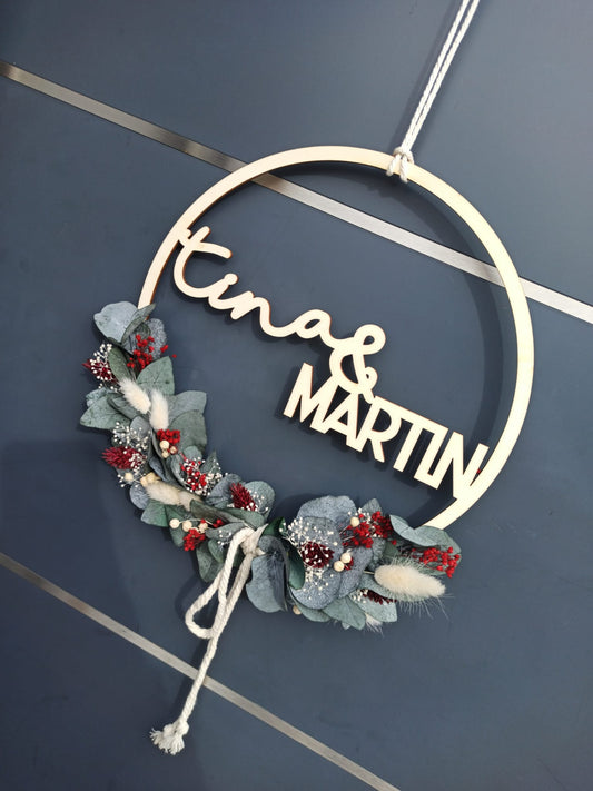 Floralhoop Türkranz - Namen - personalisiert
