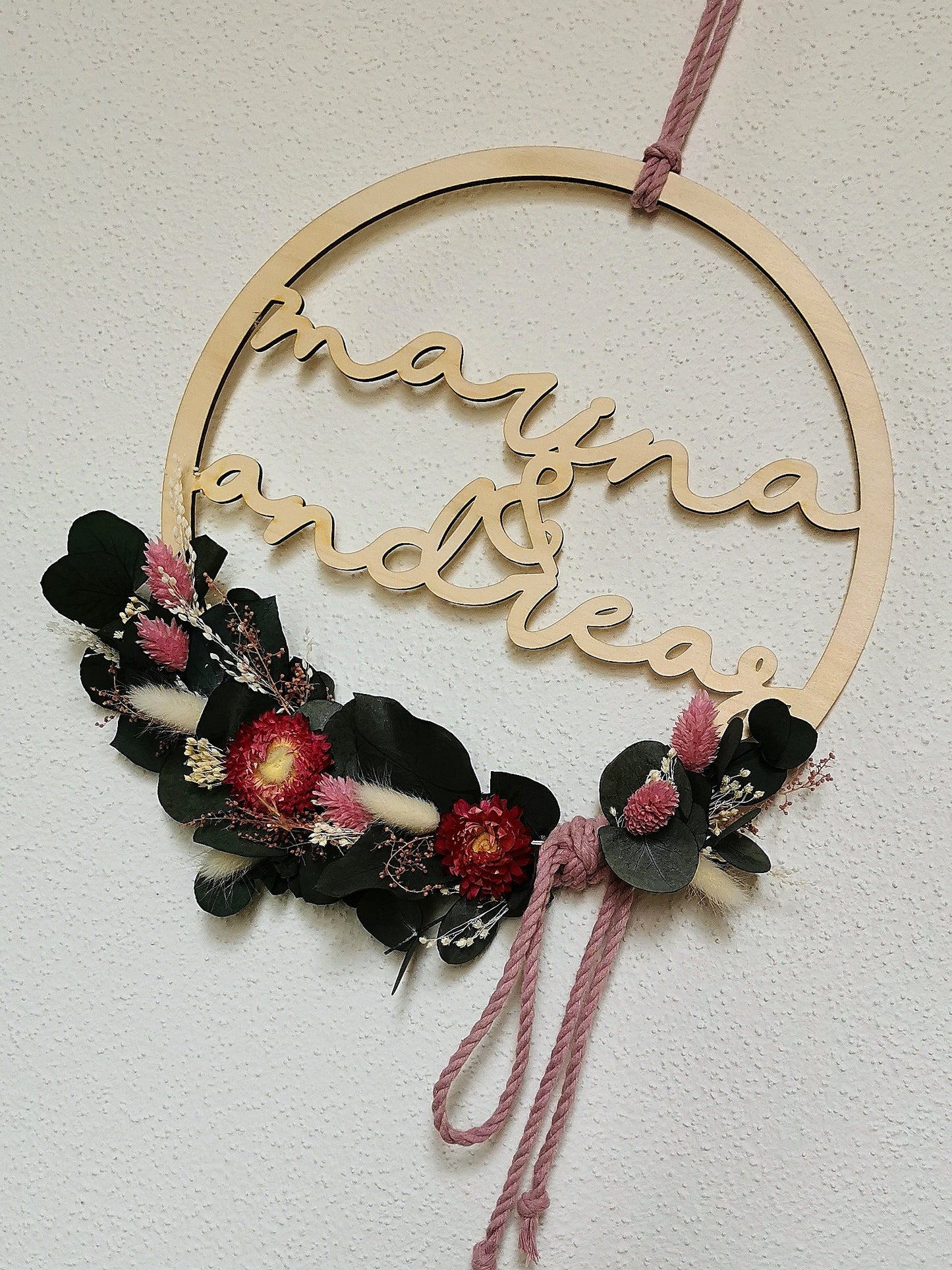 Floralhoop Türkranz - Namen - personalisiert