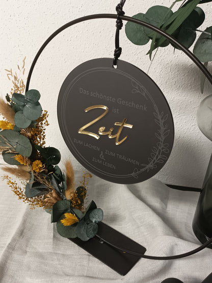 Scheibe 3D - Das schönste Geschenk ist Zeit
