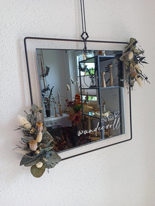 Spiegel rechteckig - Du bist wundervoll
