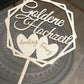 Caketopper Hochzeit - Goldene Hochzeit - Hexagon