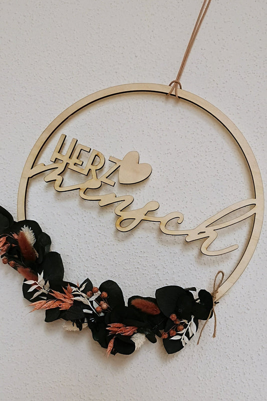 Floralhoop Türkranz - Herzmensch