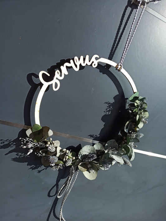 Floralhoop Türkranz - Servus - außen