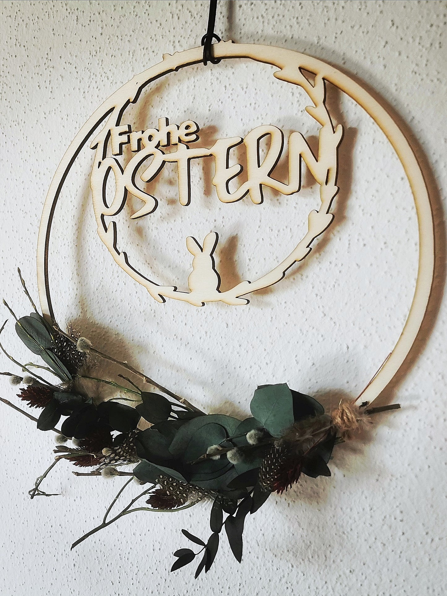 Floralhoop Türkranz - Frohe Ostern - Herzkranz